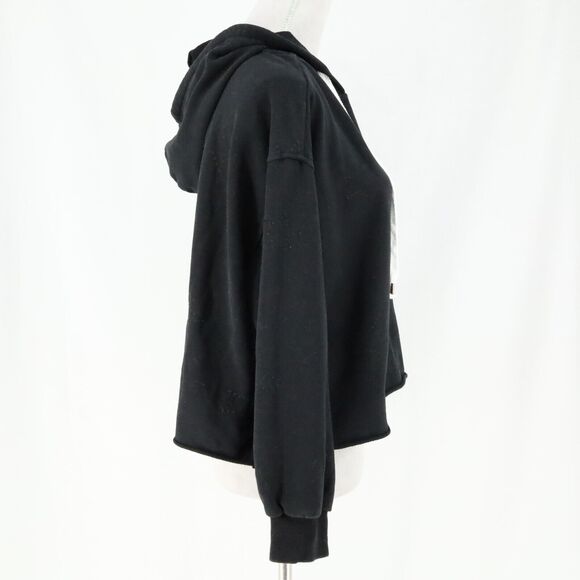 Anthropologie Black Hoodie Blouse - Picture 5 of 16